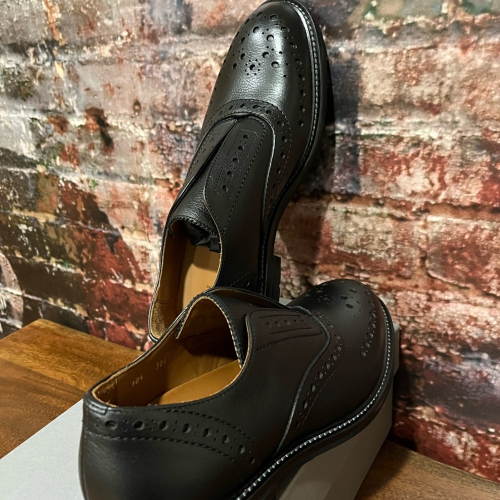 NEW Aquatalia and Men's Black Leather Slip On Dress Shoes Amazing quality. - Picture 4 of 8